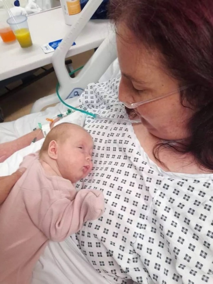 She was stunned to see she had given birth to a baby girl