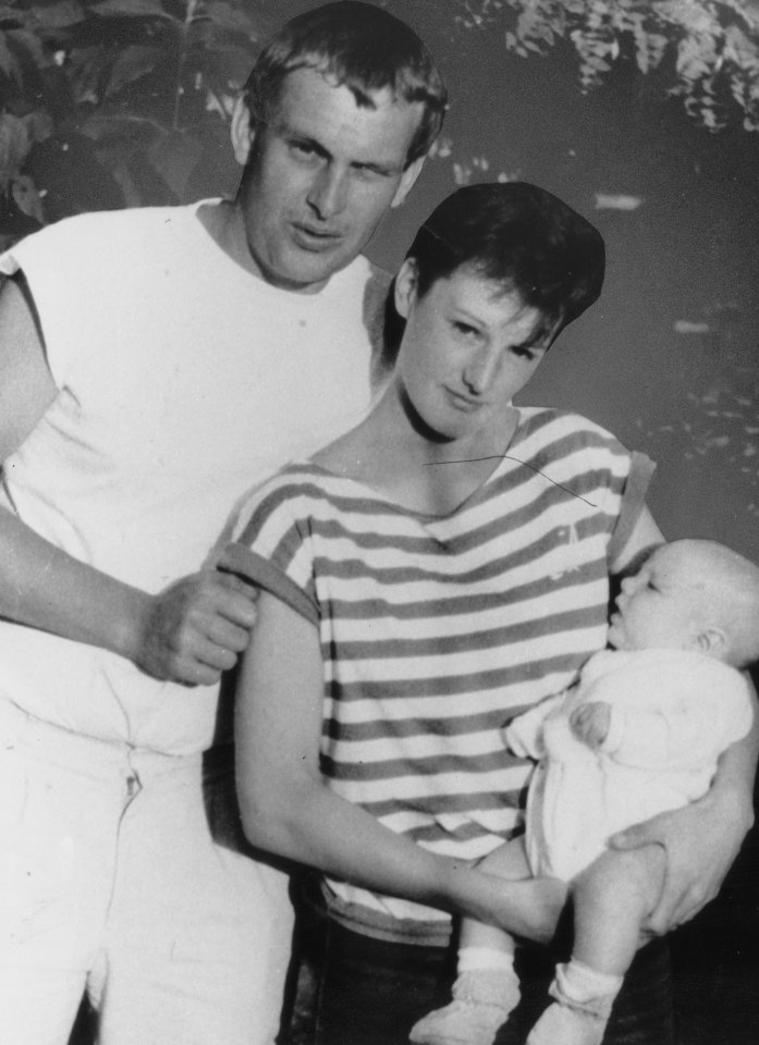 Marie with her husband Adrian and their son Mark