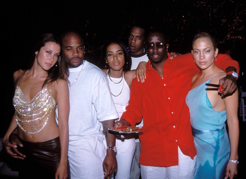 Jay-Z and Lopez were among a number of A-listers who attended Diddy's 'White Parties'