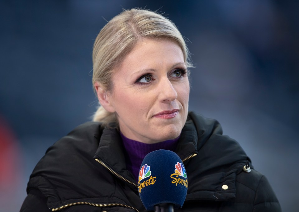 Rebecca Lowe is expected to replace Cates after working with Gary Neville and Jamie Carragher