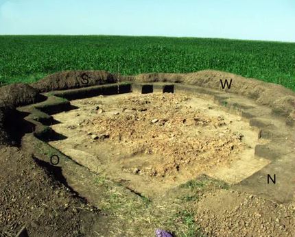 The sit of the Stone Age house in ancient Kosenivka, Ukraine, that sparked a 5,700-year forensic investigation