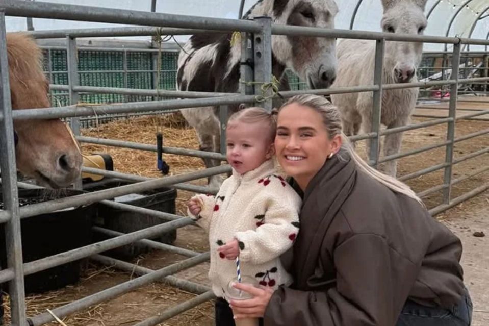 Bambi seemed happier meeting the donkeys