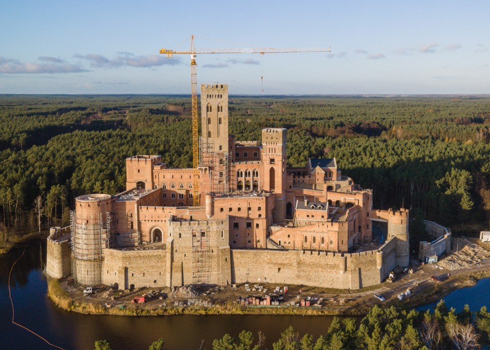 Mystery has surrounded the controversial site as people do not know who owns the castle or why it was built