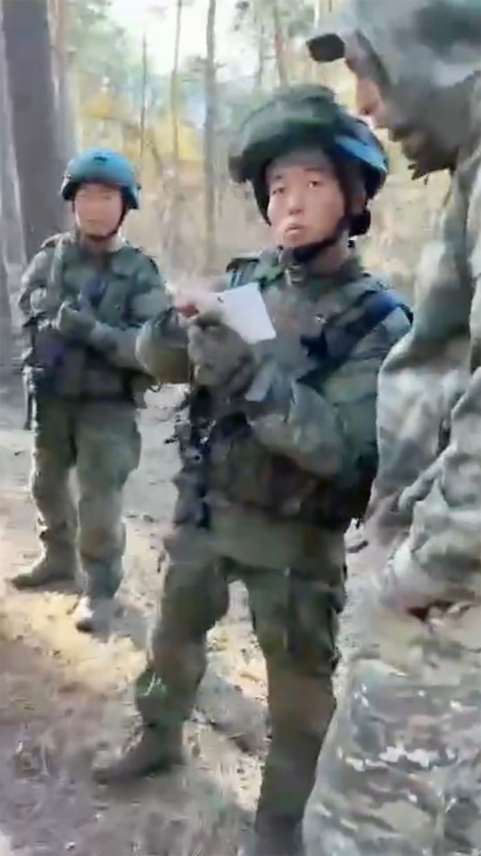 North Korean troops have previously been seen in leaked videos training in Russia in November