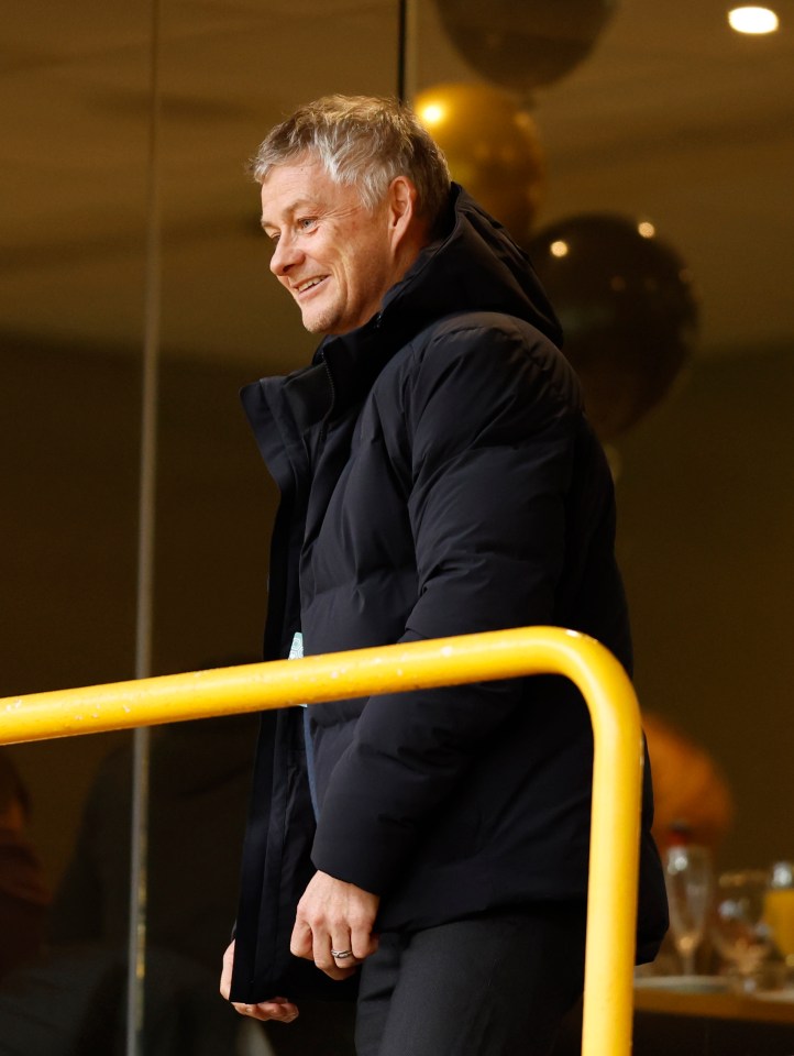 Ole Gunnar Solskjaer has been spotted at Molineux this afternoon