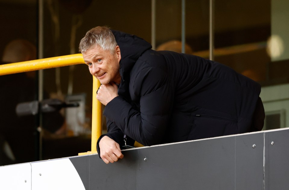 Ole Gunnar Solskjaer was in attendance at Saturday's match