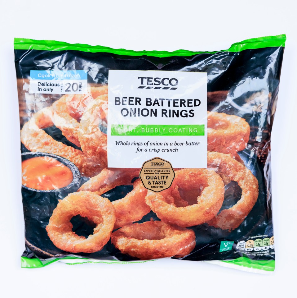 Lynsey wasn't so keen on Tesco's onion rings