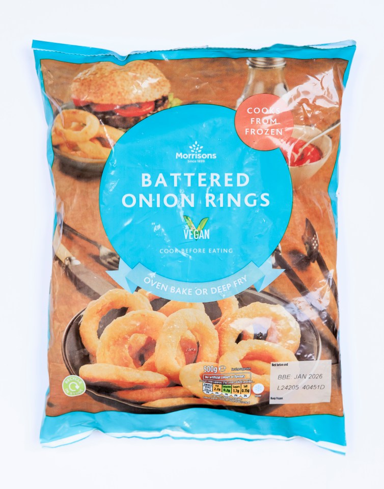 Morrisons' onion rings were oily and bitter