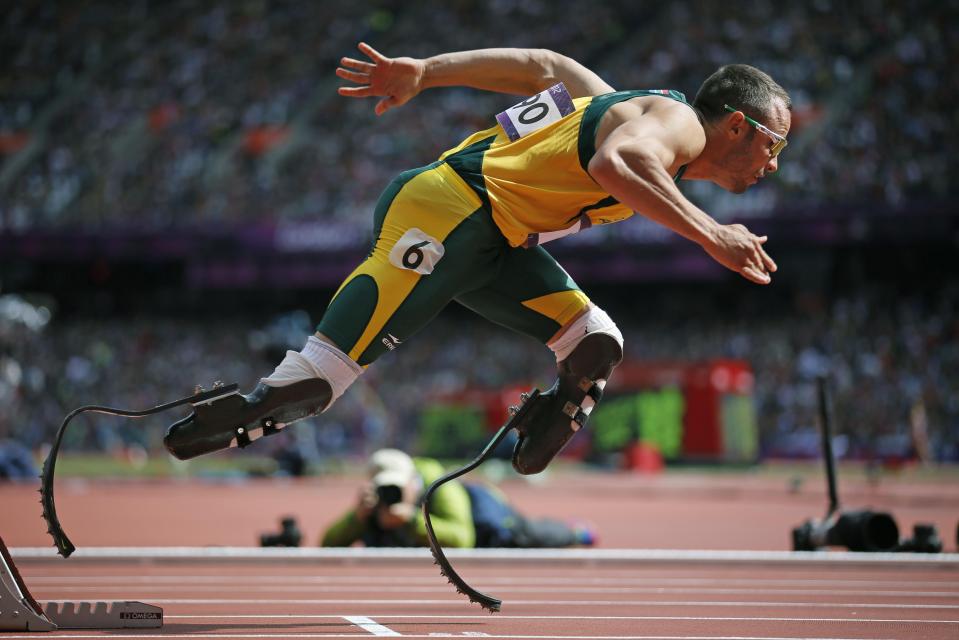 Oscar Pistorius is a double leg amputee from South Africa