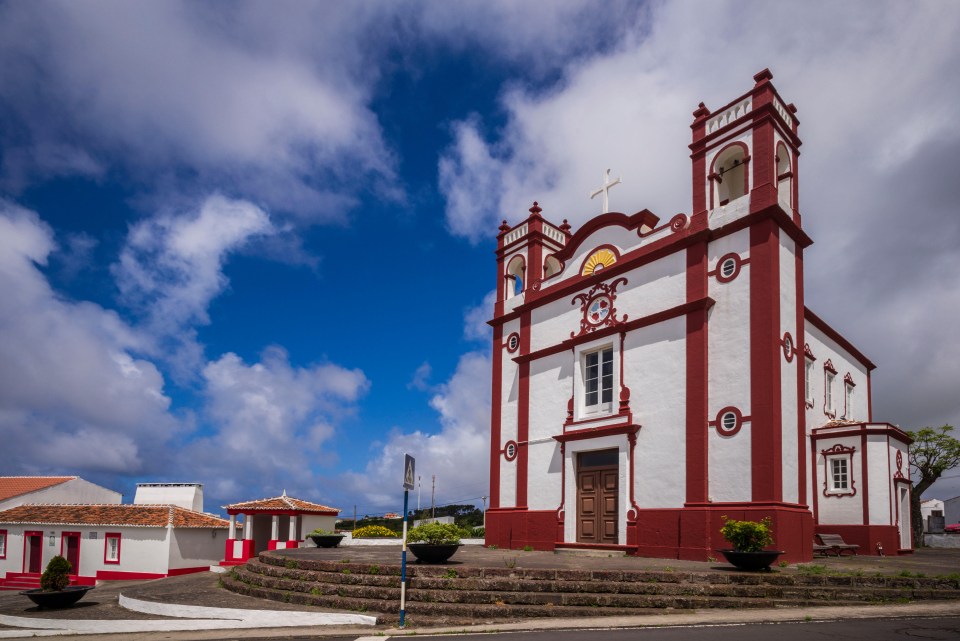 Ermida de Santa Antao chapel in Vila do Porto, Santa Maria Island, Azores.