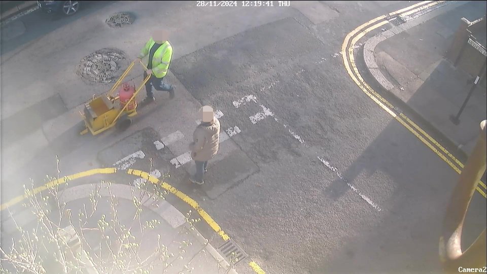 The incident occurred after an altercation about double yellow lines