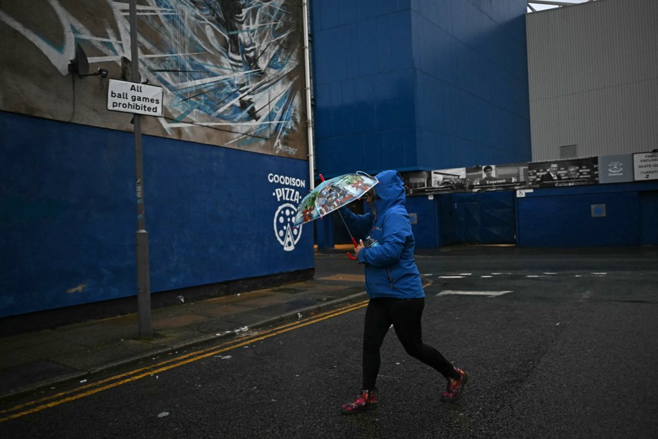 Fans were instructed to stay away from Goodison Park on Saturday