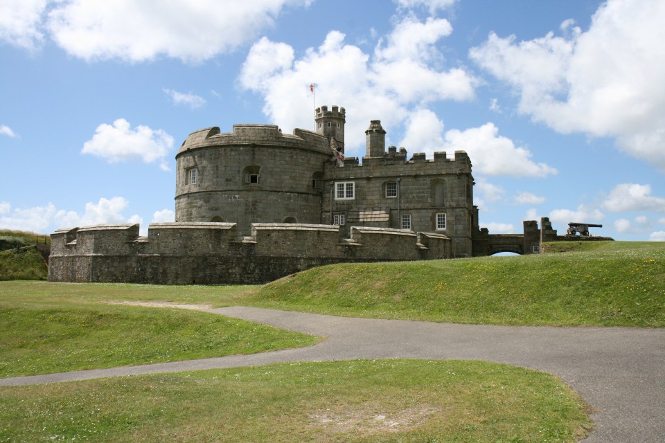 Pendennis Castle in Cornwall, UK.