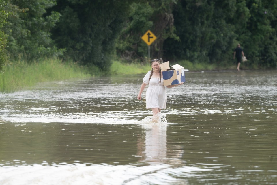 Many of the local roads are flooded