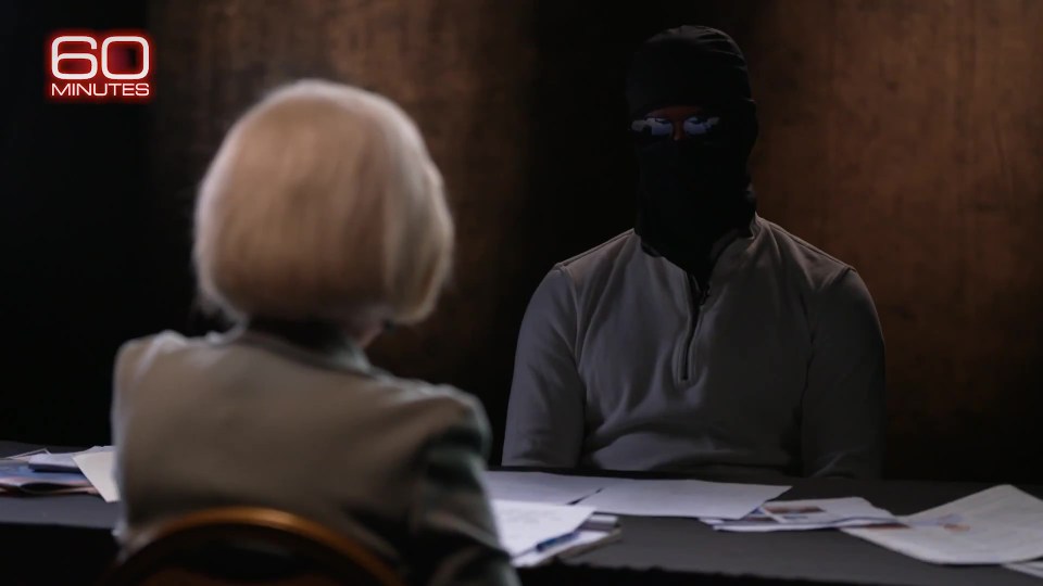 The masked former spies spoke about the attack to CBS for a documentary