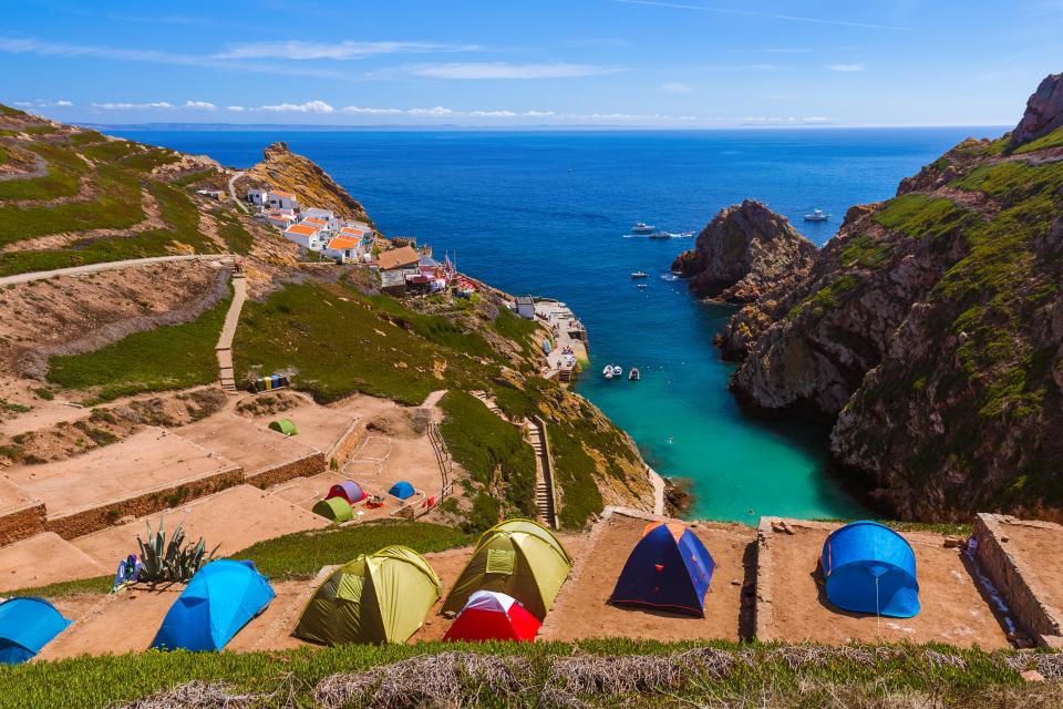 Visitors can camp on the island too - although numbers are limited