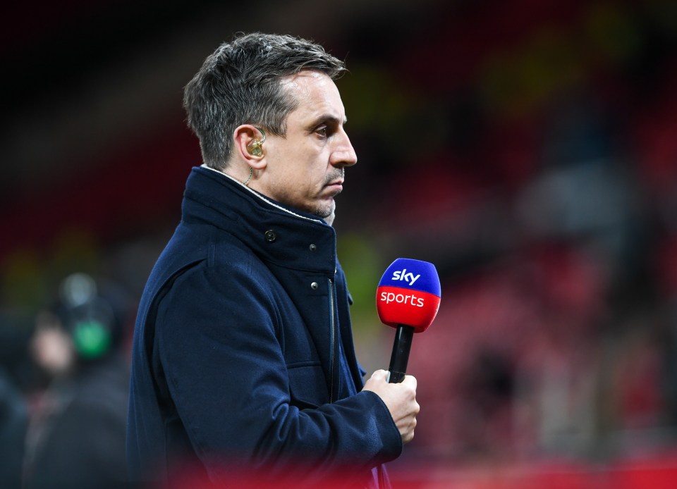 Gary Neville slammed Man United as the worst team in the country