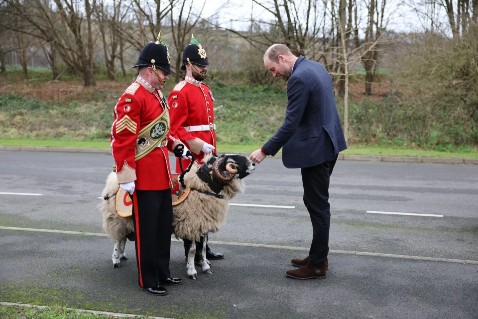 The Prince of Wales, 42, is colonel-in-chief of the regiment