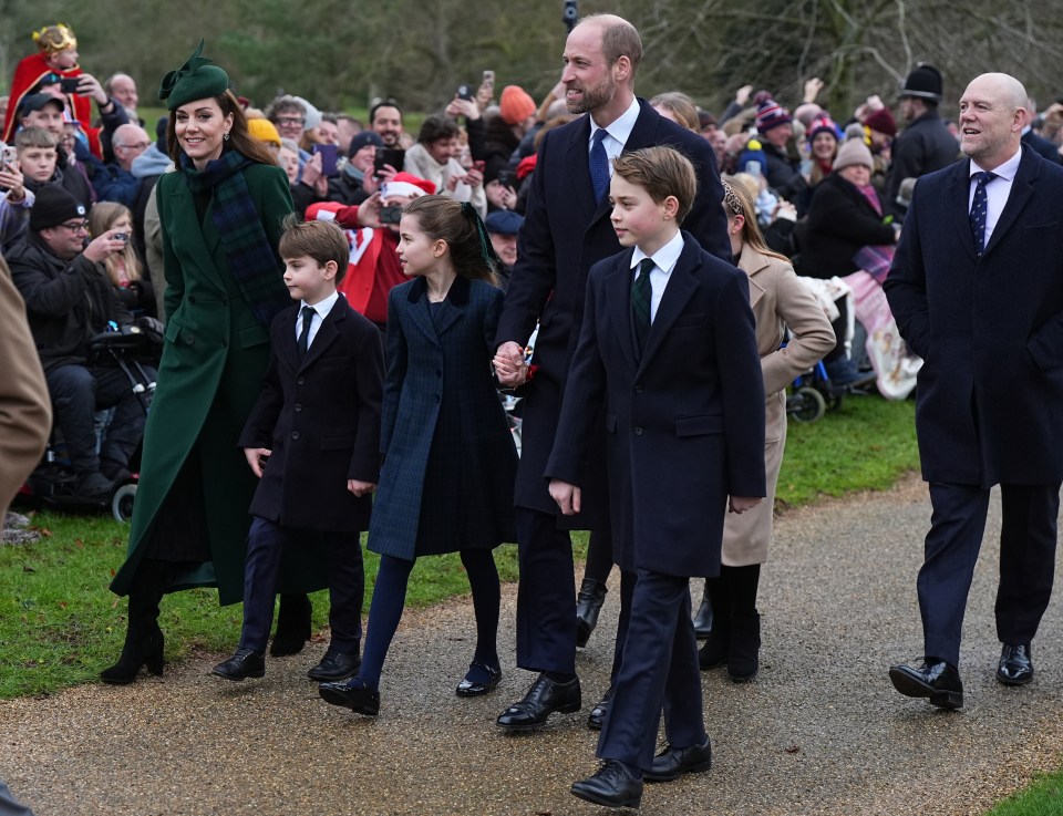 George, Charlotte and Louis joined their parents