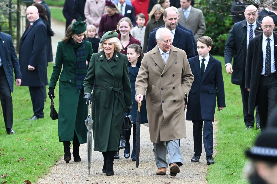 The Royal Family has arrived at church for the Christmas Day service