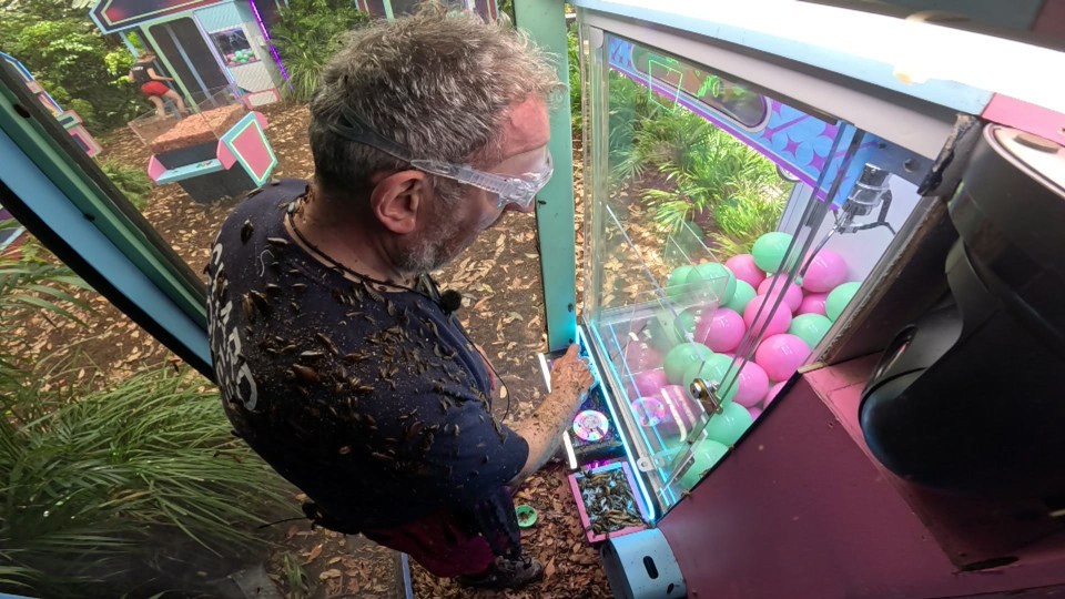 They contrasted it to Rev Richard Coles’ struggle to pick up balls with the grabber machine