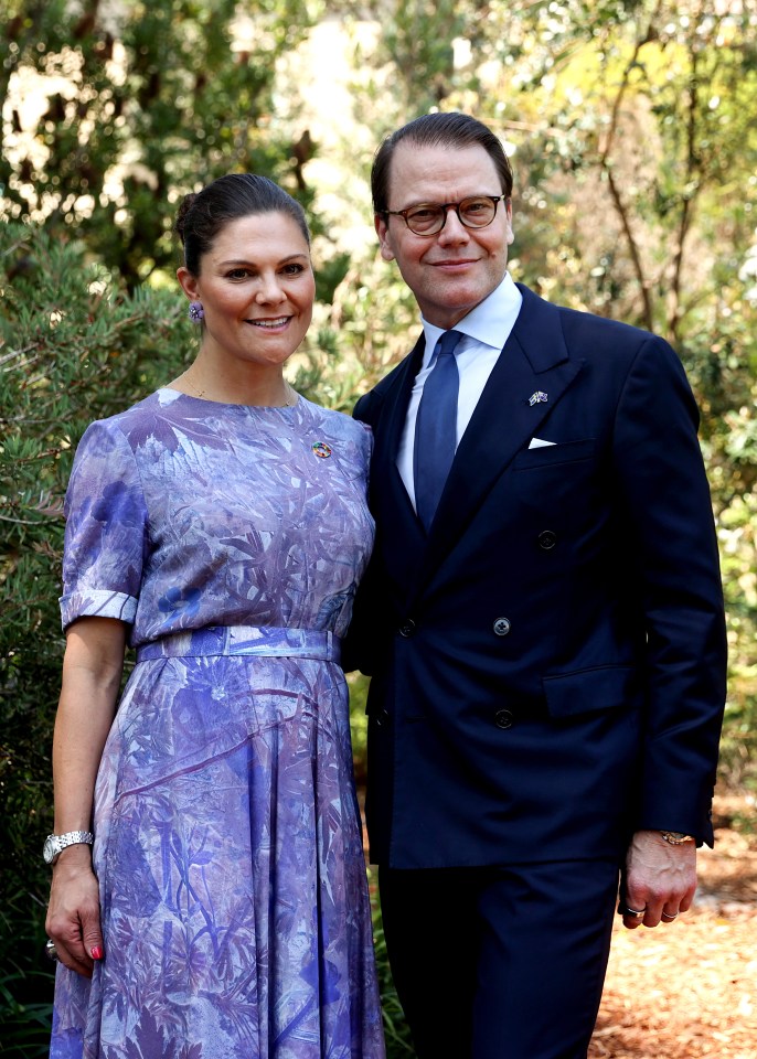 Crown Princess Victoria pictured alongside her husband Prince Daniel in 2023