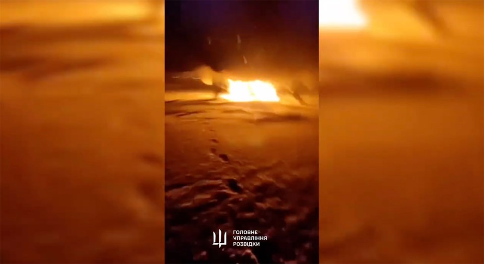 A Russian fighter jet was also sabotaged when it was lit on fire by an agent