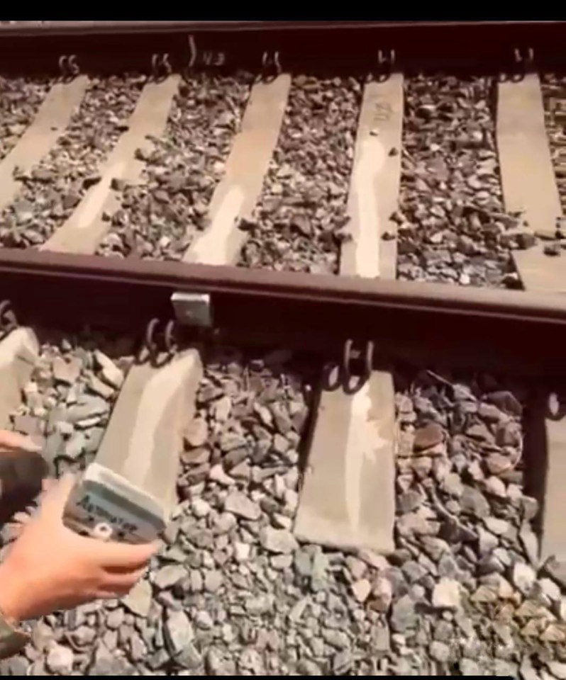 Ukraine released footage of spies planting a bomb on the tracks