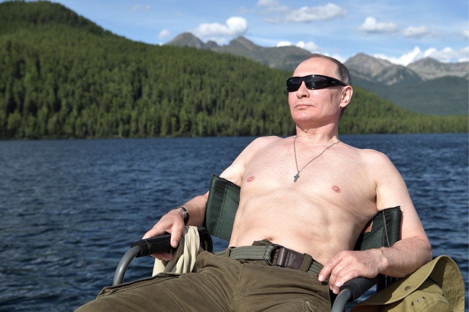 Vlad sunning himself while on vacation in 2017