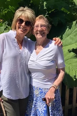 Ruth with her elderly mum Joan