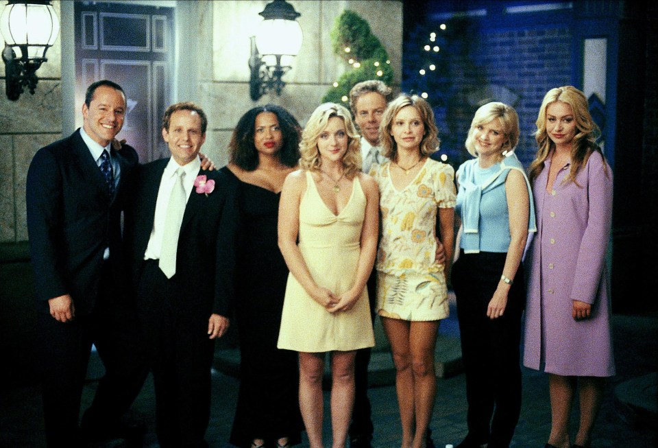 Cast photo of Ally McBeal, 1998.