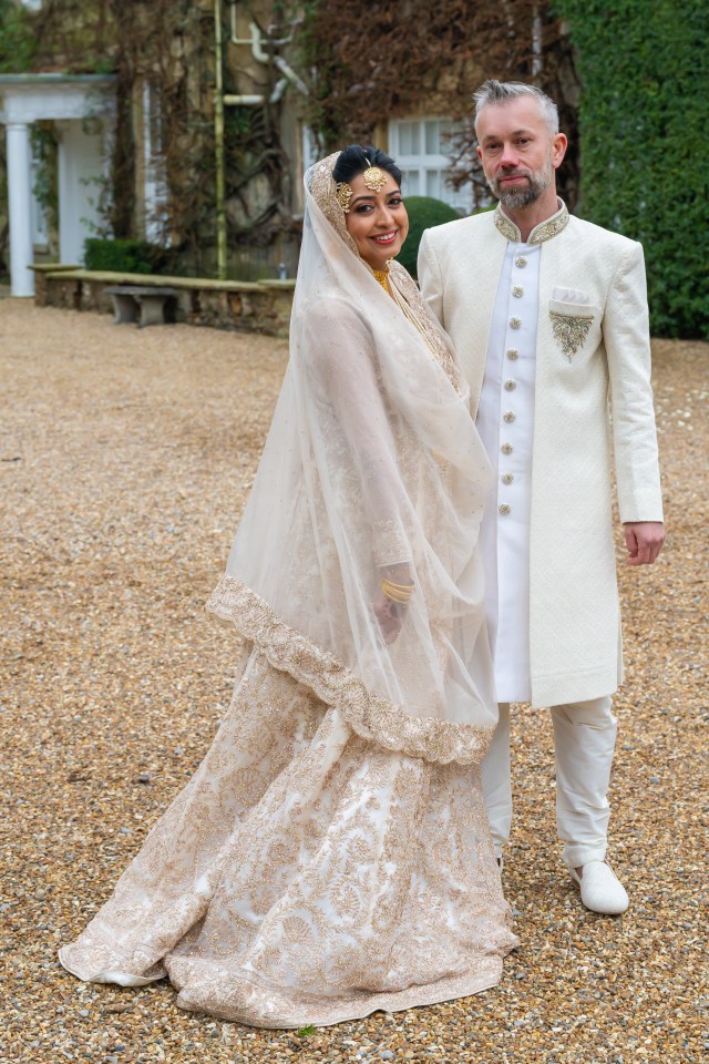 Saima Mohsin and her new husband, businessman Piotr married in a private ceremony in a country estate.