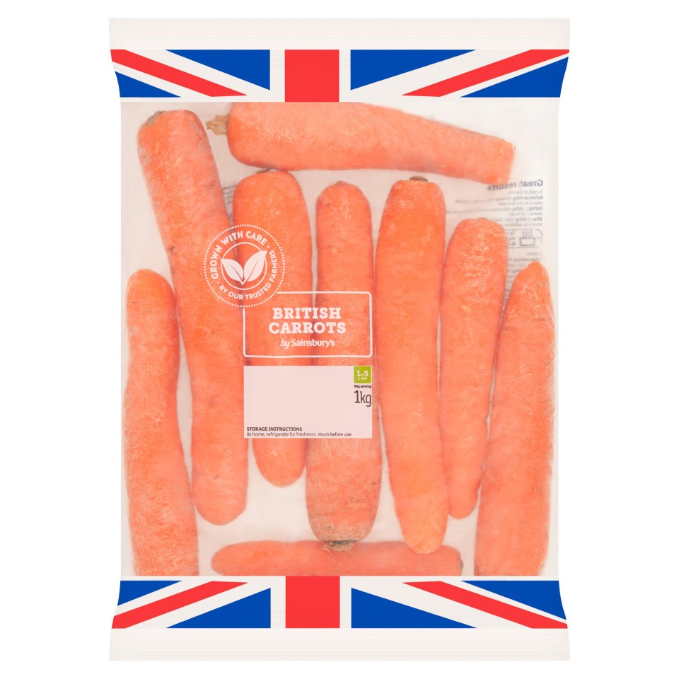 Sainsbury’s Carrots 1kg will be down to 15p