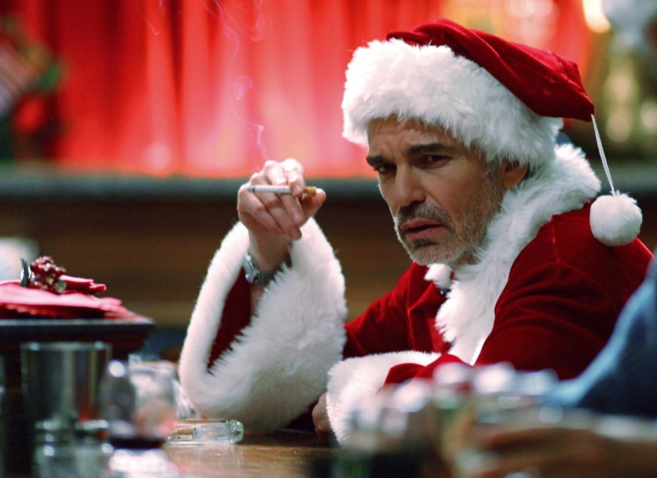 Billy Bob Thornton plays a conman in Bad Santa