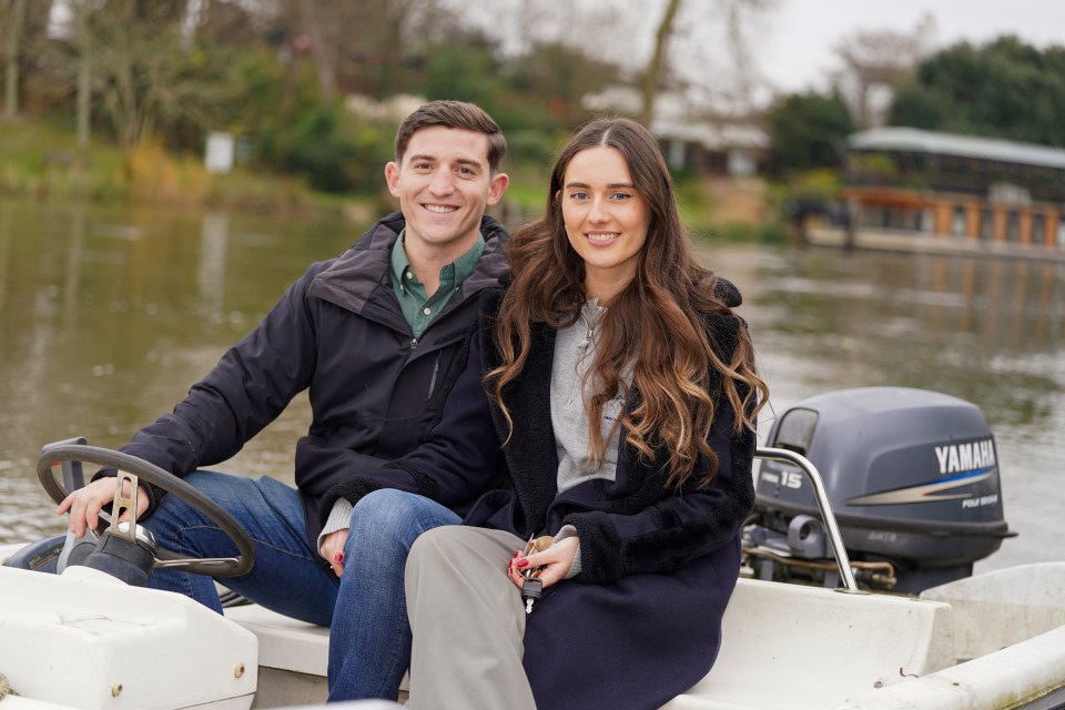 Sacha Pritchard and Matt King live on an Island in the middle of the River Thames and have to get a boat to the mainland