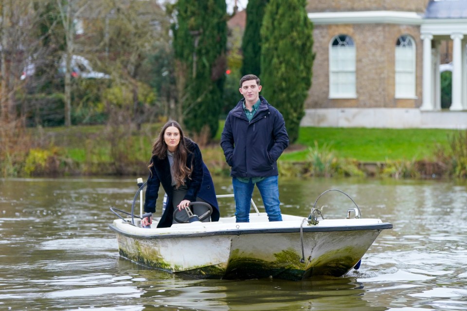 The pair were not well-versed in boats before stepping foot on the island but have taken to the activity like a duck to water