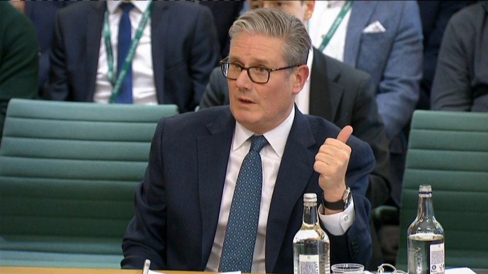 Prime Minister Keir Starmer speaking at the Liaison Committee.