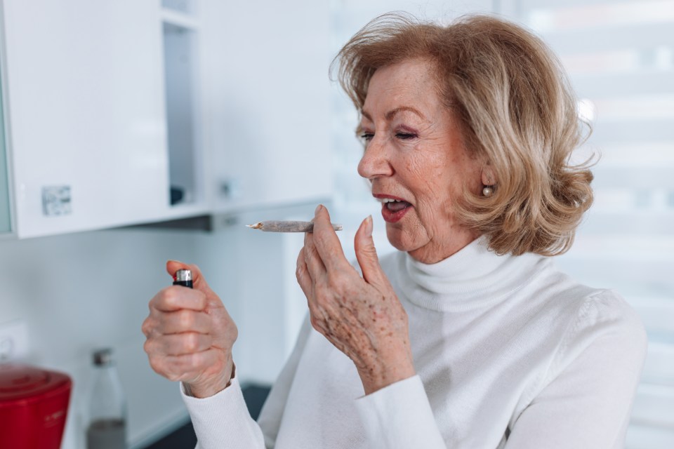 More old folk than ever needed hospital treatment after smoking cannabis last year — including nine in their 90s