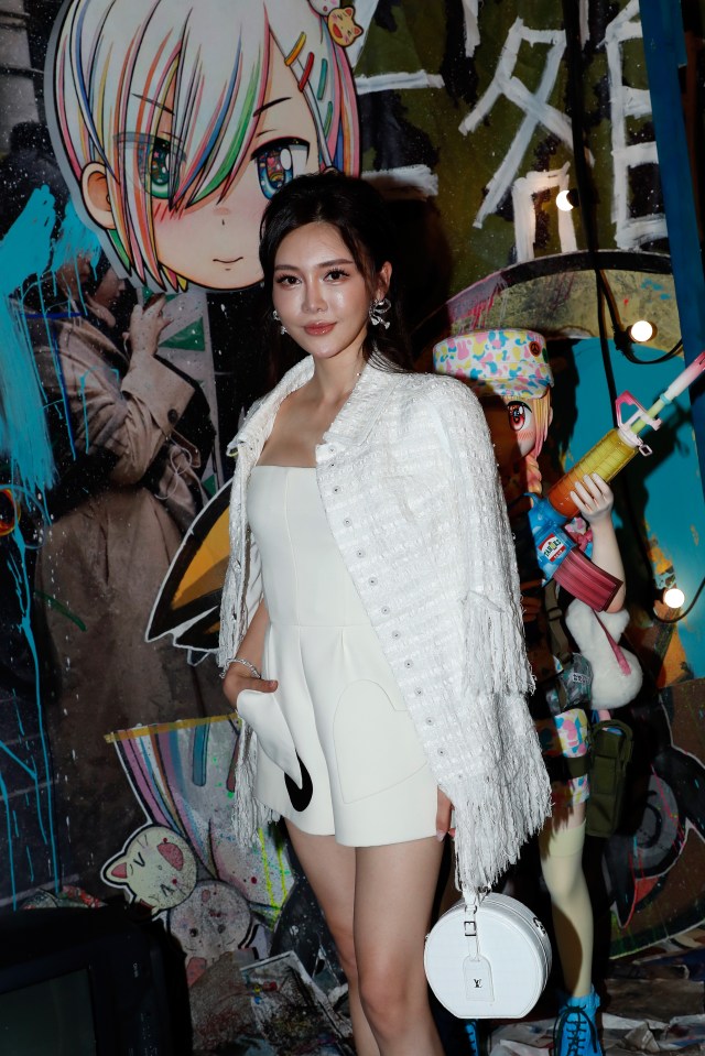 Shafira Huang at an art event in Paris.