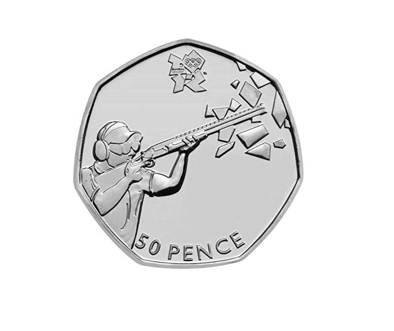 The 2012 Olympic Shooting coin is worth up to £25