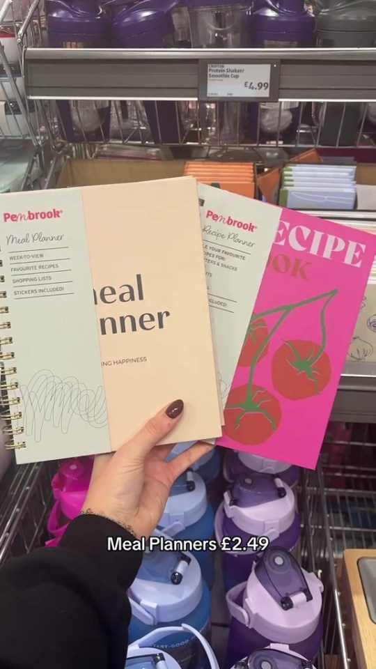 They are selling meal planners for £2.49