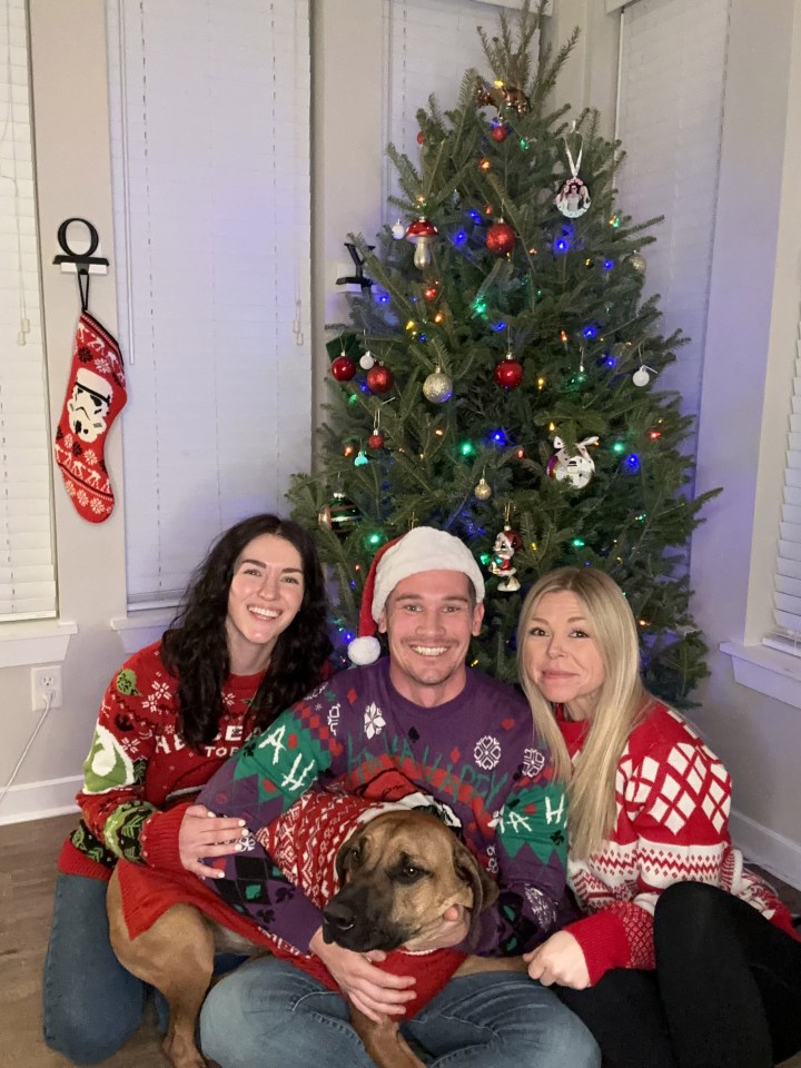 A throuple shared an insight into how they spend Christmas Day together