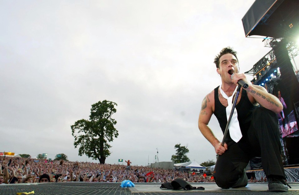 Sean dreamed of singing at Knebworth Park like his idol Robbie Williams