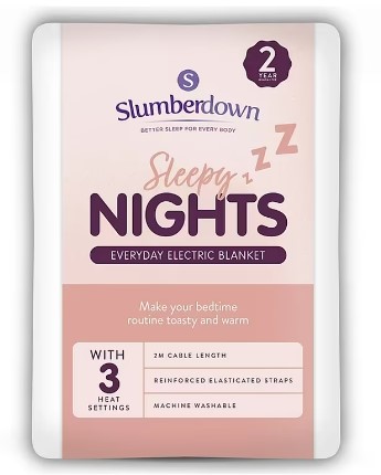 The Slumberdown Sleepy Nights Electric Blanket is currently selling for just £17