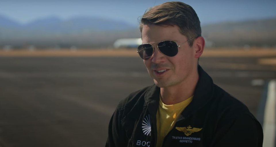 Tristan “Geppetto” Brandenburg is the aircraft's chief test pilot