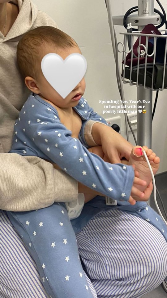 Sophia Peschisolido's son is in hospital