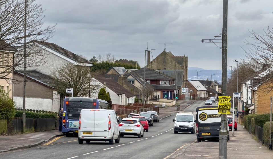 Main Street in Newarthill, North Lanarkshire