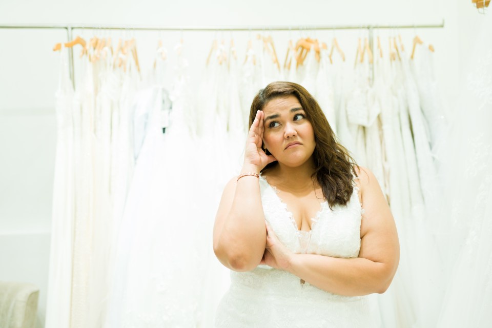 A bride has been left unimpressed by the grazing table at her wedding