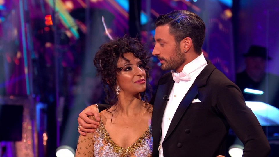 The TV anchor was partnered with Giovanni in Strictly 2020