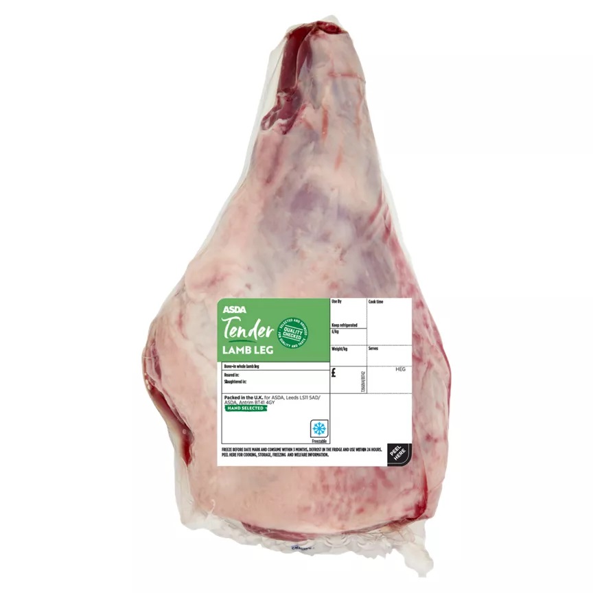 Legs of lamb are half price at Asda